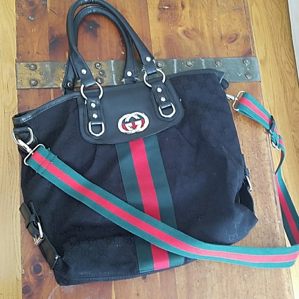 Black handbag